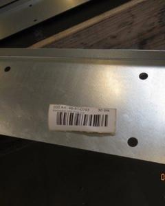 Blind plate MBM narrow housing galv. M&M